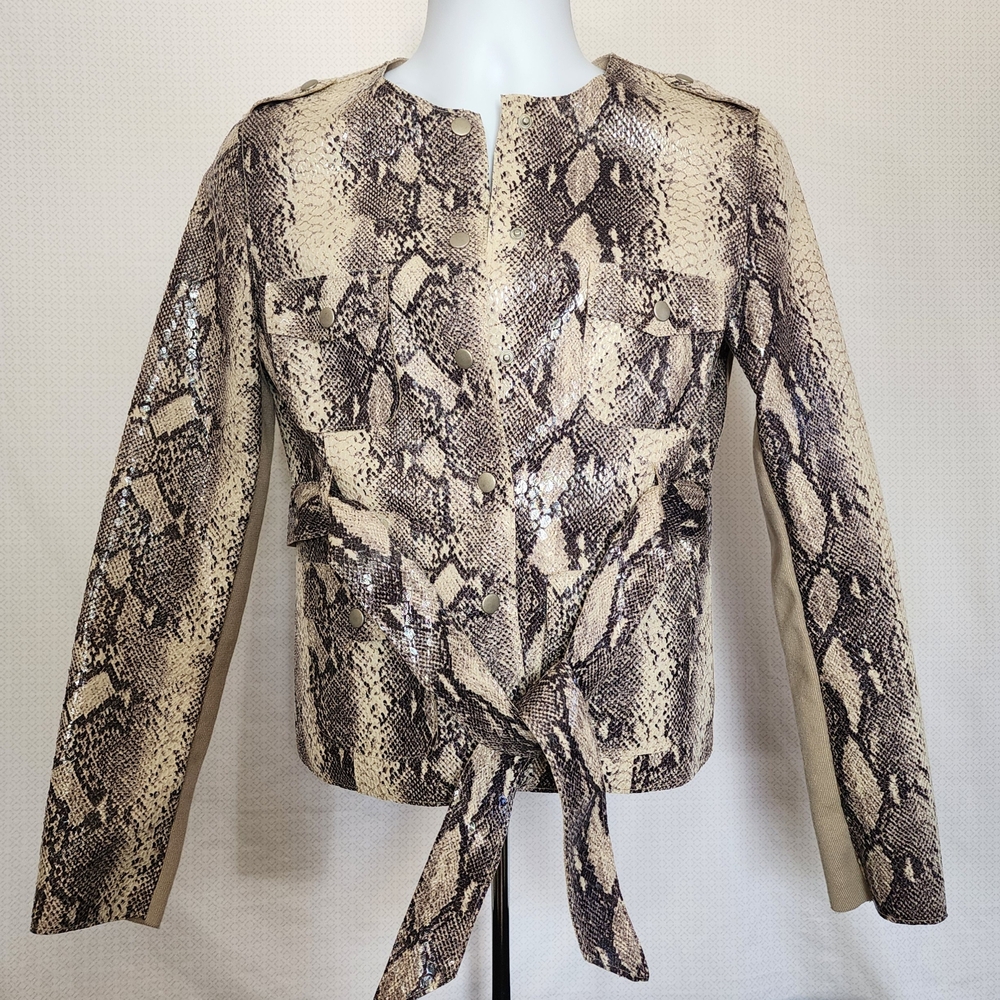 Snakeskin Print Women's Jacket